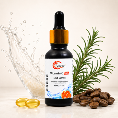 Blisssa Brightening 10% Vitamin C Face Serum for All Skin Types | 30 ml